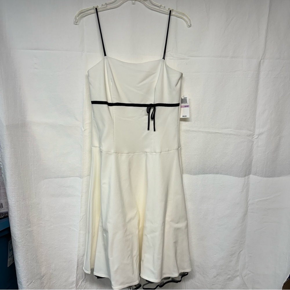 Spaghetti strap white dress